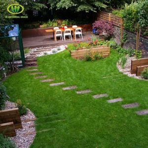 চীন ভাল মানের আউটডোর কৃত্রিম জাল ঘাস প্রদর্শন উত্পাদন